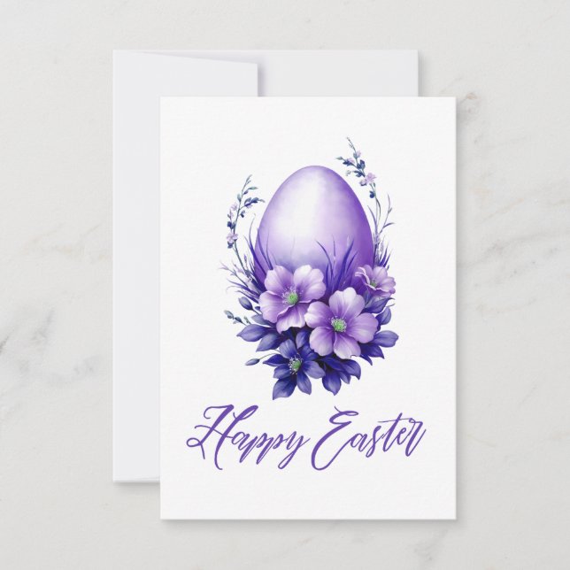Tarjeta De Agradecimiento Encantador Huevo de Pascua (Anverso)