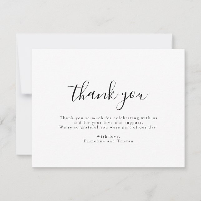 Tarjeta De Agradecimiento Enchanted Forest Hanging Lanterns Wedding (Anverso)