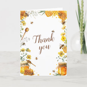 Tarjeta De Agradecimiento Encontró su ducha de miel de novia