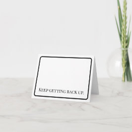 Tarjeta De Agradecimiento Encouragement: Get Up Notecard