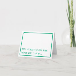 Tarjeta De Agradecimiento Encouragement: More You Can Do Notecard