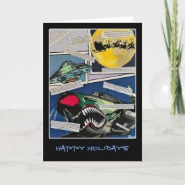 Tarjeta De Agradecimiento "Encuentros de Navidades" Pintura de un