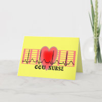 Enfermera de la CCU Regalo de papel Ekg y diseño d