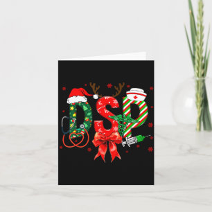 Tarjeta De Agradecimiento Enfermera Dsp Lazo De Navidad Regalo Dsp Pijama De