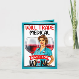 Tarjeta De Agradecimiento Enfermera Nostálgica Cute Pinup Asesoramiento Come