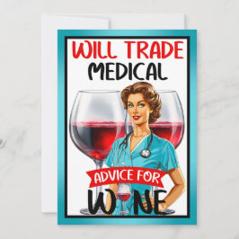 Tarjeta De Agradecimiento Enfermera Nostálgica Cute Pinup Asesoramiento Come