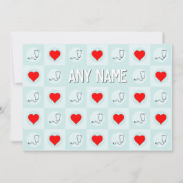 Tarjeta De Agradecimiento Enfermera o texto personalizado del trabajador de 