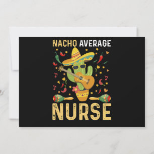 Tarjeta De Agradecimiento Enfermera promedio de Nacho Cinco De Mayo Enfermer