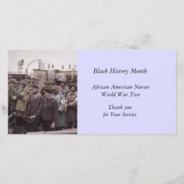 Tarjeta De Agradecimiento Enfermeras afroamericanas en el portapapeles