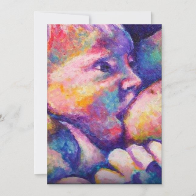 Tarjeta De Agradecimiento Enfermería bebé (Anverso)