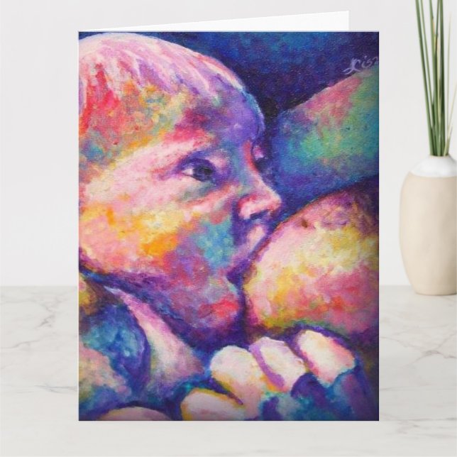 Tarjeta De Agradecimiento Enfermería bebé (Anverso)