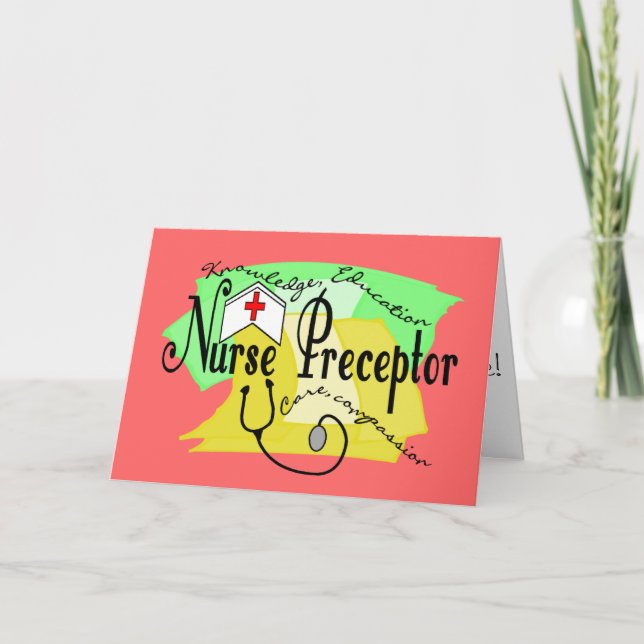 Tarjeta De Agradecimiento Enfermero receptor (Anverso)