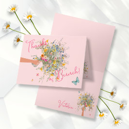 Tarjeta De Agradecimiento Enorme Bouquet Bridal Bridal Shower