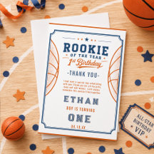 Entrada para Novato del Año de Baloncesto Cumpleañ