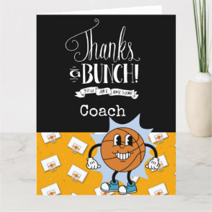 Tarjeta De Agradecimiento Entrenador de básquetbol, gracias