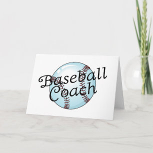 Tarjeta De Agradecimiento Entrenador de béisbol