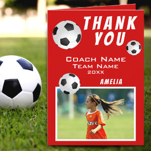 Tarjeta De Agradecimiento Entrenador de deportes Red Ball