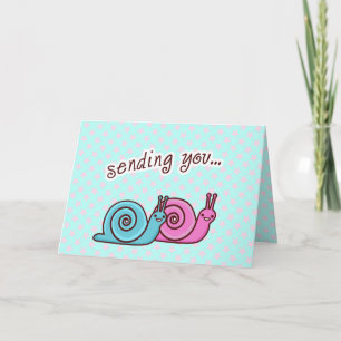 TARJETA DE AGRADECIMIENTO ENVIANDO EL AMOR SPEEDO Y SPAGO LOS CARACOLES
