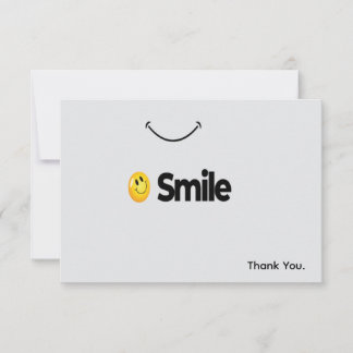 Tarjeta De Agradecimiento Enviar positividad de sonrisa al propietario de es