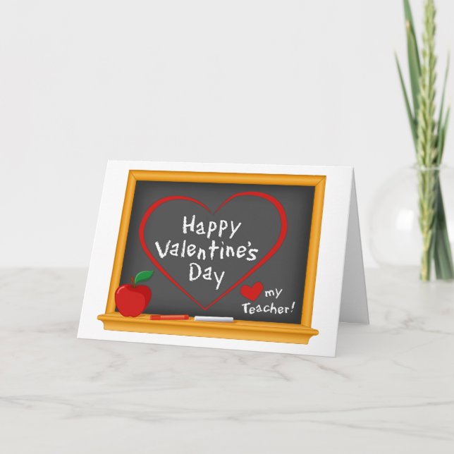 Tarjeta De Agradecimiento Enviar saludos a su El día de San Valentín (Anverso)