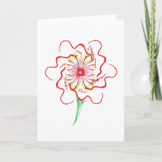 Tarjeta De Agradecimiento Envíe su pensamiento con una hermosa flor