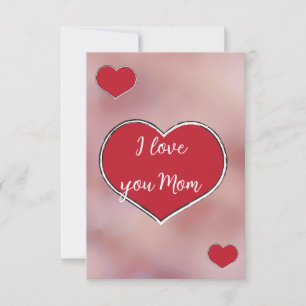 Tarjeta De Agradecimiento Ephemera vibrant romantic red heart art
