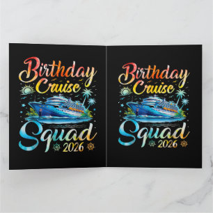 Tarjeta De Agradecimiento Equipo de crucero de cumpleaños 2026