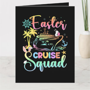 Tarjeta De Agradecimiento Equipo de crucero de Pascua 2026 Vacaciones en fam