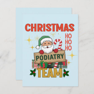 Tarjeta De Agradecimiento Equipo de podiatría de navidades - Ganancias por c