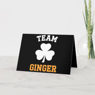 Tarjeta De Agradecimiento Equipo Pelirroja Divertida Día de San Patricio Irl