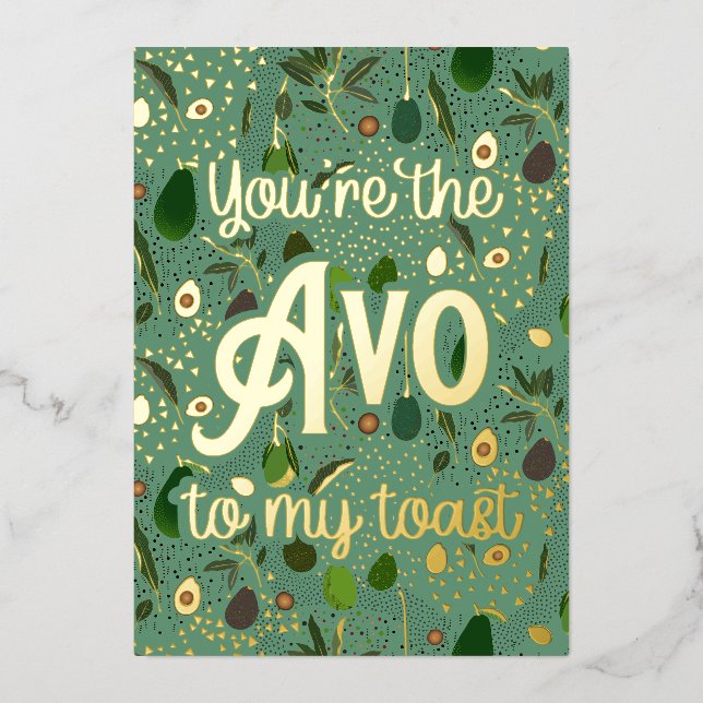 Tarjeta de agradecimiento "Eres el 'avo' de mi tos (Anverso)