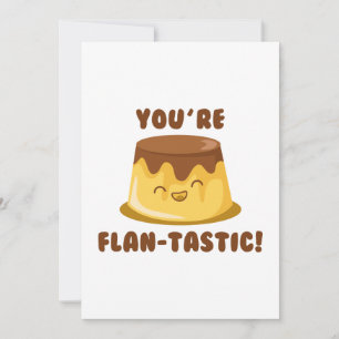 Tarjeta De Agradecimiento Eres Flan-Tástico