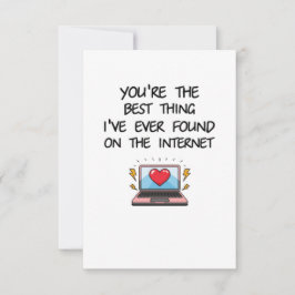 Tarjeta De Agradecimiento Eres lo mejor que he encontrado en Internet