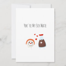 Eres mi alma gemela - Sushi Funny Food Pun card