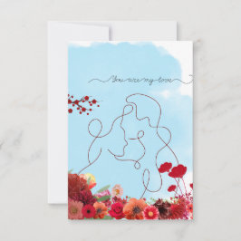 Tarjeta De Agradecimiento Eres mi carta de amor