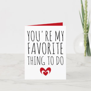Tarjeta De Agradecimiento Eres mi cosa favorita para hacer un divertido y tr