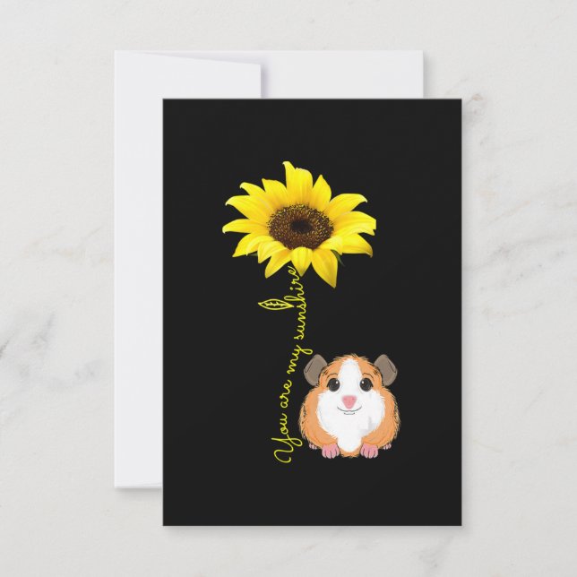 Tarjeta De Agradecimiento Eres Mi Madre De Cerdo Sunshine Sunflower (Anverso)