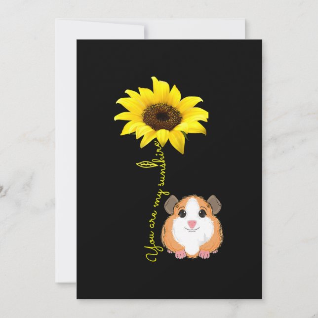 Tarjeta De Agradecimiento Eres Mi Madre De Cerdo Sunshine Sunflower (Anverso)