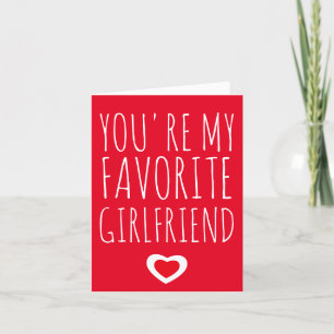 Tarjeta De Agradecimiento Eres mi novia favorita