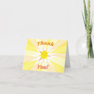 Tarjeta De Agradecimiento Eres mi Sunshine Baby Shower Gracias
