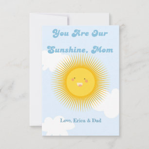 Tarjeta De Agradecimiento Eres nuestra mamá sol
