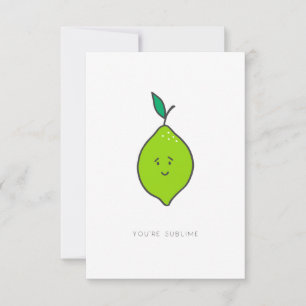 Tarjeta De Agradecimiento Eres Sublime Valentine Card
