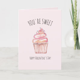 Tarjeta De Agradecimiento Eres un dulce pastel de San Valentín