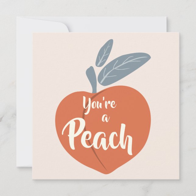 Tarjeta De Agradecimiento Eres un Peach (Anverso)