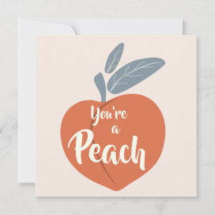 Tarjeta De Agradecimiento Eres un Peach