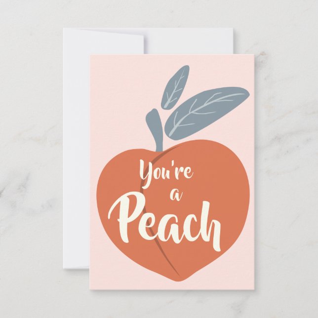 Tarjeta De Agradecimiento Eres un Peach (Anverso)