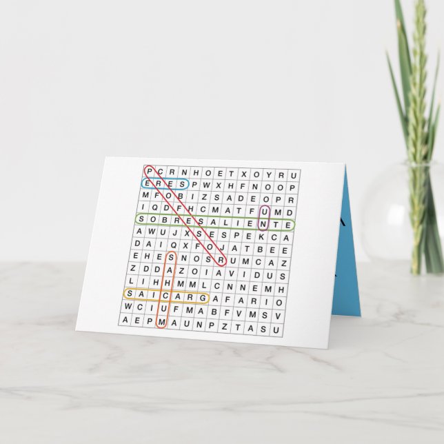 Tarjeta De Agradecimiento Eres un profesor sobresaliente.  (Anverso)