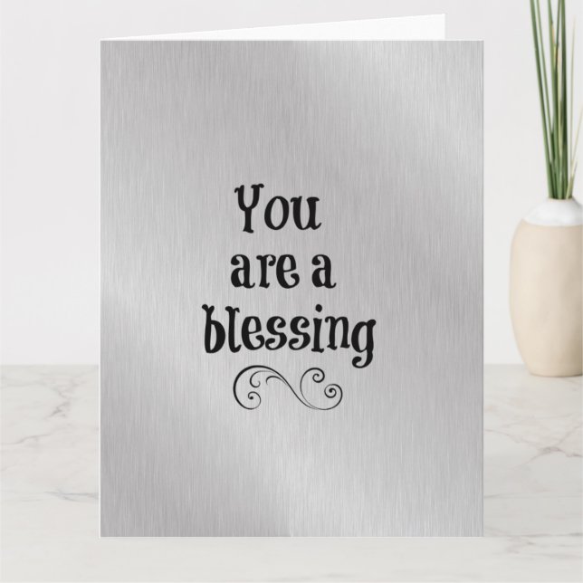 Tarjeta De Agradecimiento Eres una bendición (Anverso)