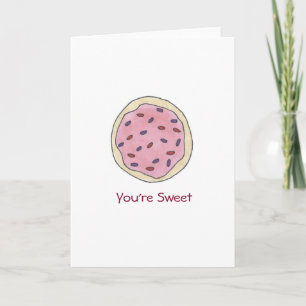 Tarjeta De Agradecimiento Eres una dulce galleta de azucar gracias Valentine