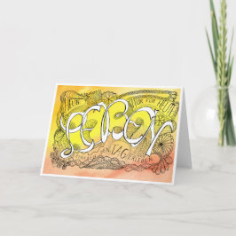 Tarjeta De Agradecimiento Erste Regel der Gelassenheit – LEBEN Faltkarte